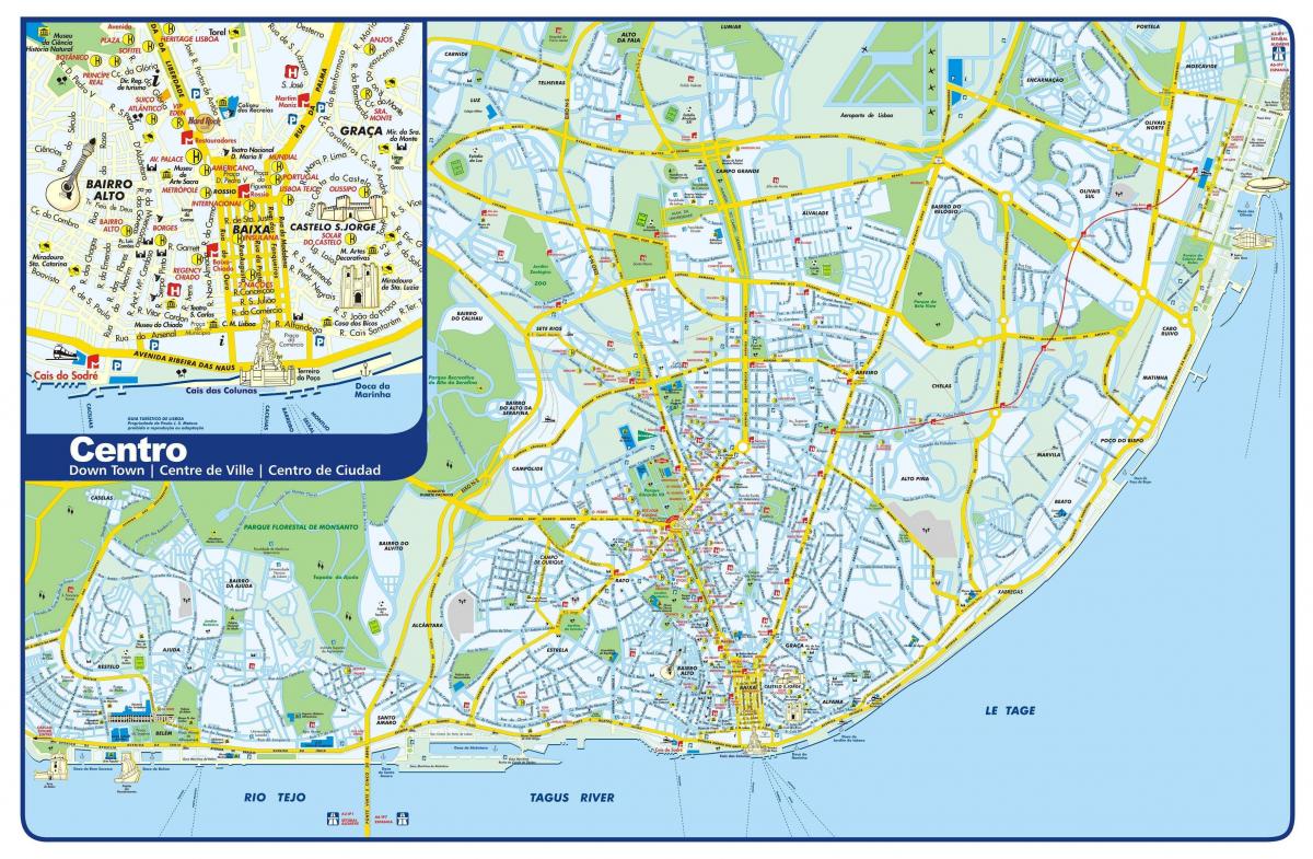 里斯本城市地图