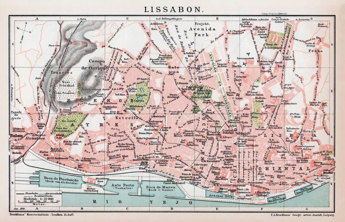 里斯本历史地图